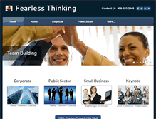 Tablet Screenshot of fearlessthinking.com